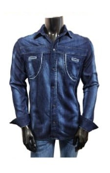 CSS-4001-DARK-BLUE-STRETCH-SLIM-LONG-SLEEVE