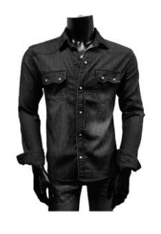 CSS-4010-BLACK-STRETCH-SLIM-LONG-SLEEVE