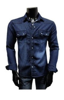 CSS-4010-DARK-BLUE-STRETCH-SLIM-LONG-SLEEVE