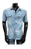 CSS-4013-LIGHT-BLUE-STRETCH-SLIM-SHORT-SLEEVE