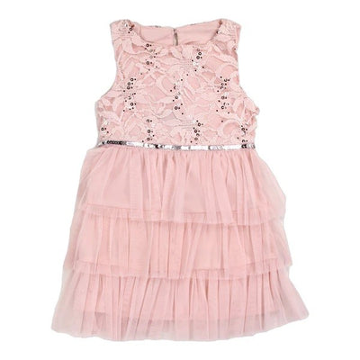 Girls 2-4T Lace Triple Ruffle Dress Pack of 6