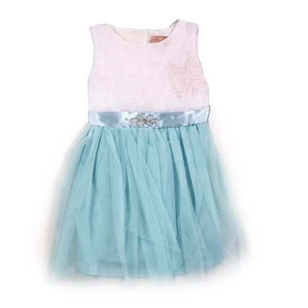 Girls 7-14 Rose Floral Jewell Dress Pack of 6