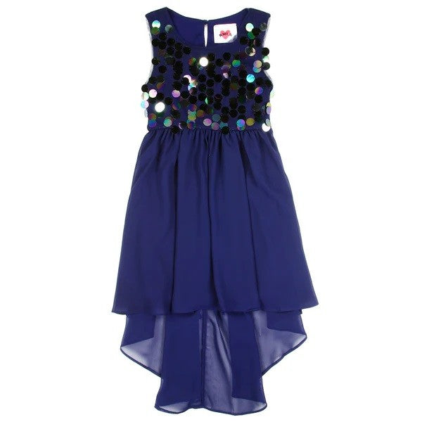 RMLA Girls 7-14 Sequin High Low Dress Pack of 6