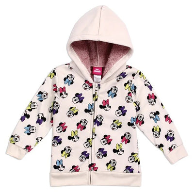 MINNIE MOUSE Girls Toddler Sherpa Zip Up Pack of 6