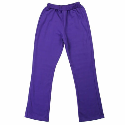 Girls 4-6X Basic Fleece Pants Pack of 6 Purple