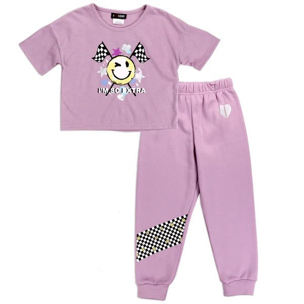GIRL SQUAD 7-14 Girls 2-Piece Jogger Set Pack of 6
