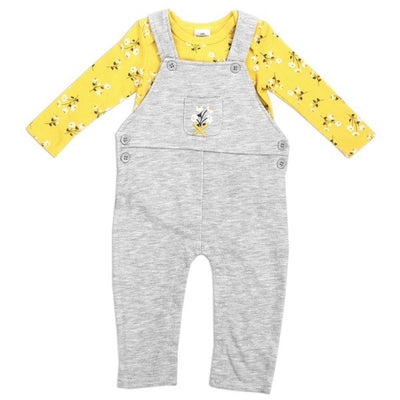 Girls Newborn 2-Piece Overall Set Pack of 6