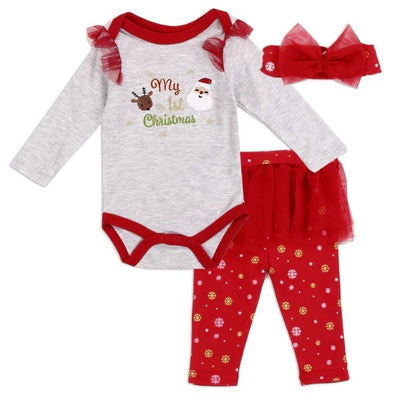 BABY Girls Newborn 2-Pc Holiday Set Pack of 6
