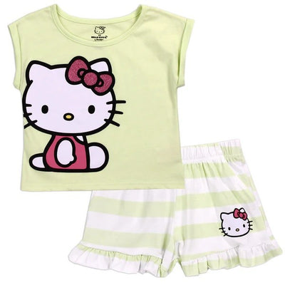 HELLO KITTY 4-6X Girls 2-Piece Short Set Pack of 6