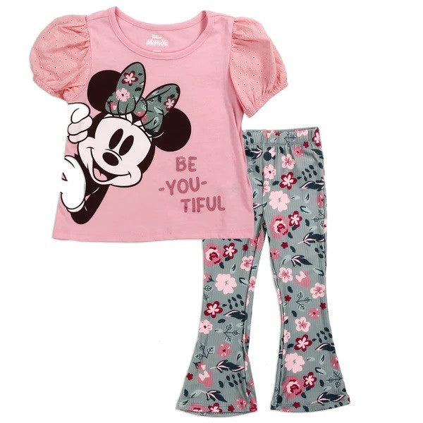 MINNIE MOUSE Girls Toddler 2PC Legging Set Pack 4