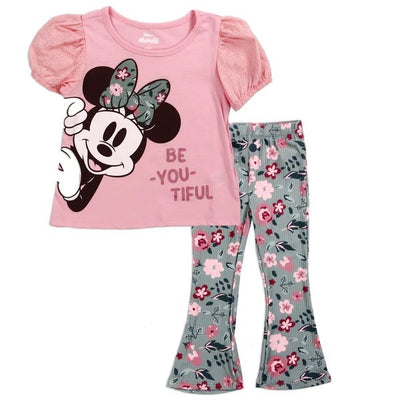 MINNIE MOUSE Girls Toddler 2PC Legging Set Pack 4