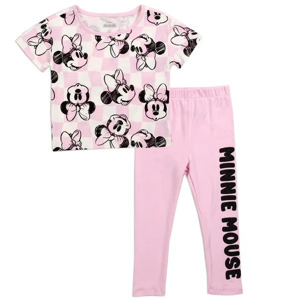 MINNIE MOUSE Girls Toddler 2-PC Legging Set Pack 4