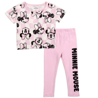 MINNIE MOUSE Girls Toddler 2-PC Legging Set Pack 4