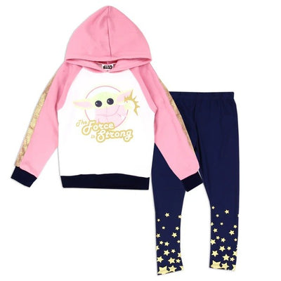 BABY YODA Girls 4-6X 2-Piece Fleece Set Pack of 6
