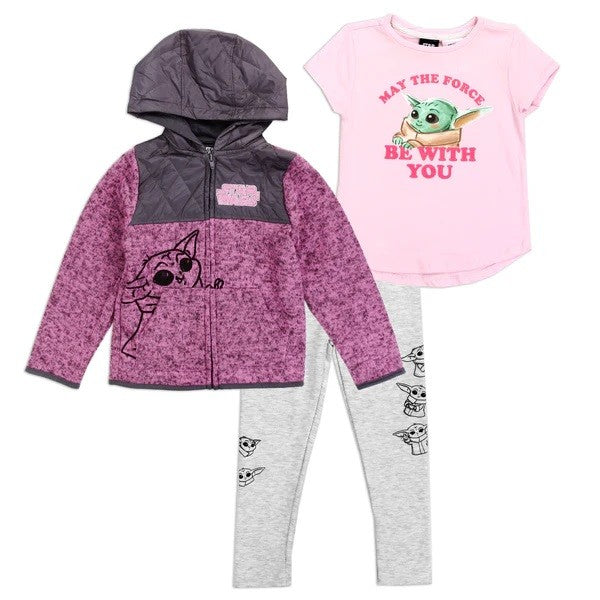 BABY YODA Girls 3-Piece Jacket Set Pack of 6