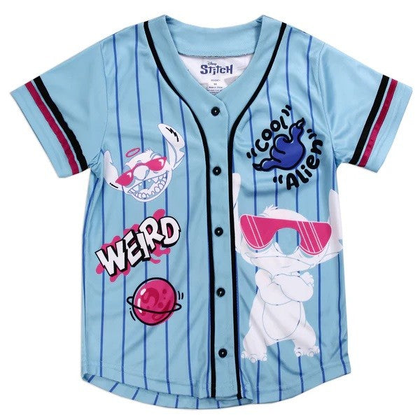 STITCH Girls 4-6X Baseball Jersey Pack of 6