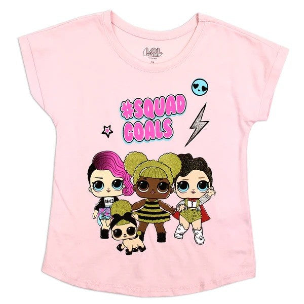 LOL SURPISE Girls 7-12 T-Shirt Pack of 6