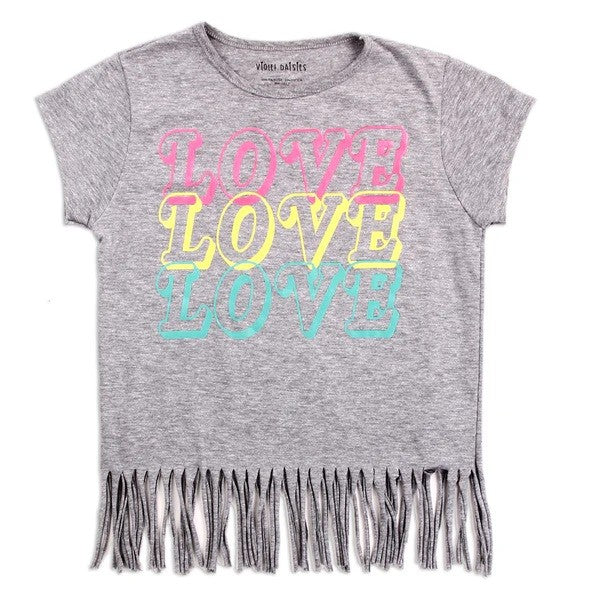 Girls 7-16 Fringe Top Pack of 6