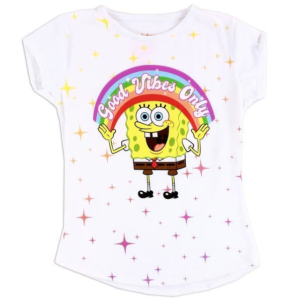 SPONGE BOB Girls 4-6X T-Shirt Pack of 6