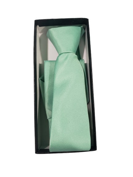 Boys Solid-tie-17 Colors-size 8-18