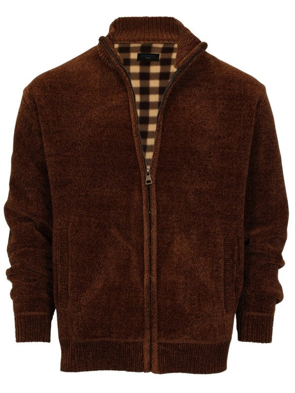 SW-925 Men's Chenille Cardigan Sweater