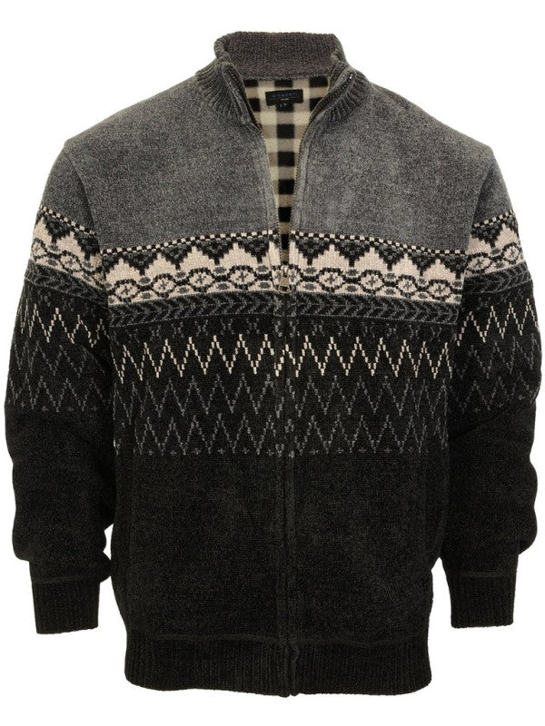 SW-925 Men's Chenille Cardigan Sweater
