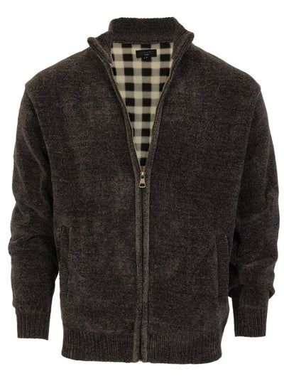 SW-925 Men's Chenille Cardigan Sweater