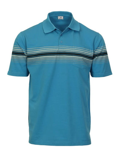 PS-934 Men's Striped Polo Shirt