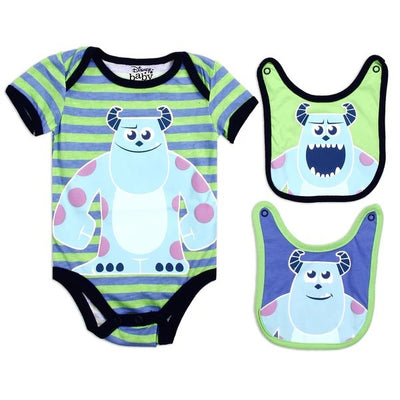 MONSTERS INC Boys 3-PC Creeper Pack of 6 SIZE 3-9M