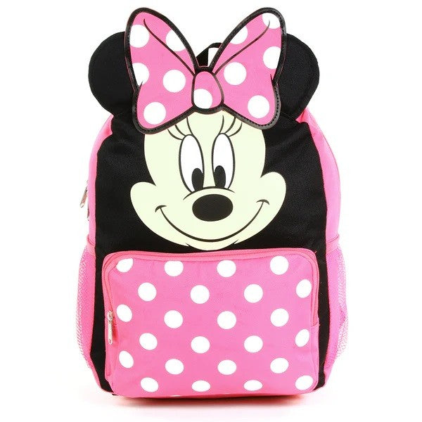 MINNIE MOUSE Mini 14 Backpack 3D Ears Pack of 3