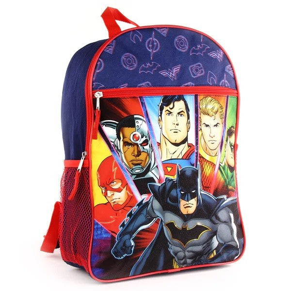 JUSTICE LEAGUE Deluxe 16 Backpack Pack of 3
