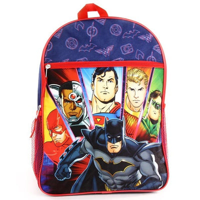 JUSTICE LEAGUE Deluxe 16 Backpack Pack of 3