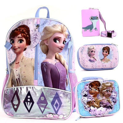 FROZEN 4-Piece Deluxe 17 INCH Backpack Set Pack 3