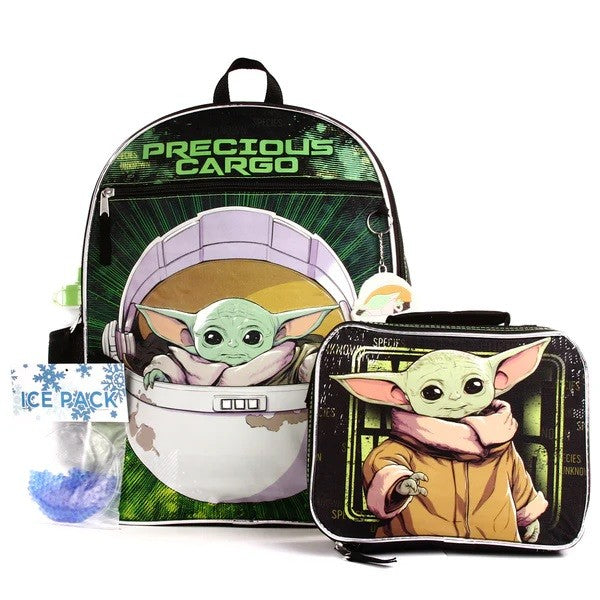 BABY YODA 5-Piece 16 INCH Deluxe Backpack Pack 3