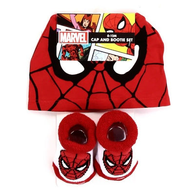 SPIDER-MAN 0-12M Baby Cap & Bootie Set Pack of 6
