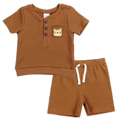 BON BEBE Boys Infant 2-Piece Short Set Pack of 6