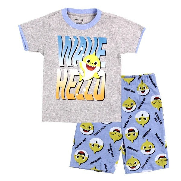 BABY SHARK Boys Toddler 2-PC Short Set Pack of 4