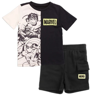 SPIDER-MAN Boys Toddler 2-PC Short Set Pack of 8