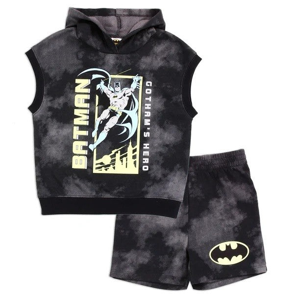 BATMAN Boys Toddler 2-Piece FT Short Set Pack of 4