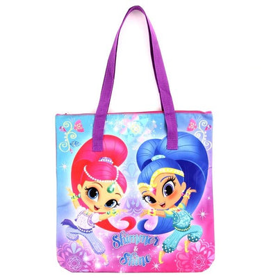 SHIMMER & SHINE 15 inch Zip Tote Bag Pack of 3