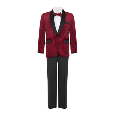 TX-BG302S-02 BURGUNDY VELVET 4 PCS SIZE 2-7