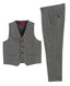 Boys 2 Piece Tweed Plaid Vest and Pants Set