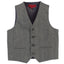 Boys 2 Piece Tweed Plaid Vest and Pants Set