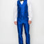 9709-R-BLUE SHINY-TUXEDO-SLIM-3PC-SIZE 34S-46S & 34R-56R & 38L-56L