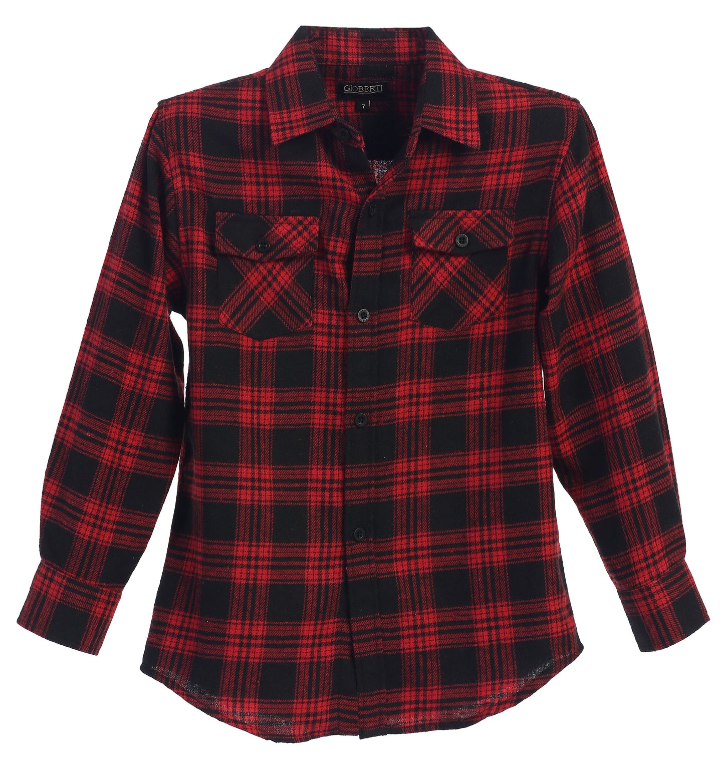 Boy's Long Sleeve Flannel Shirt