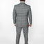2306-GREY PLAID-SLIM FIT-3PC-SIZE 34S-46S & 34R-56R & 38L-56L
