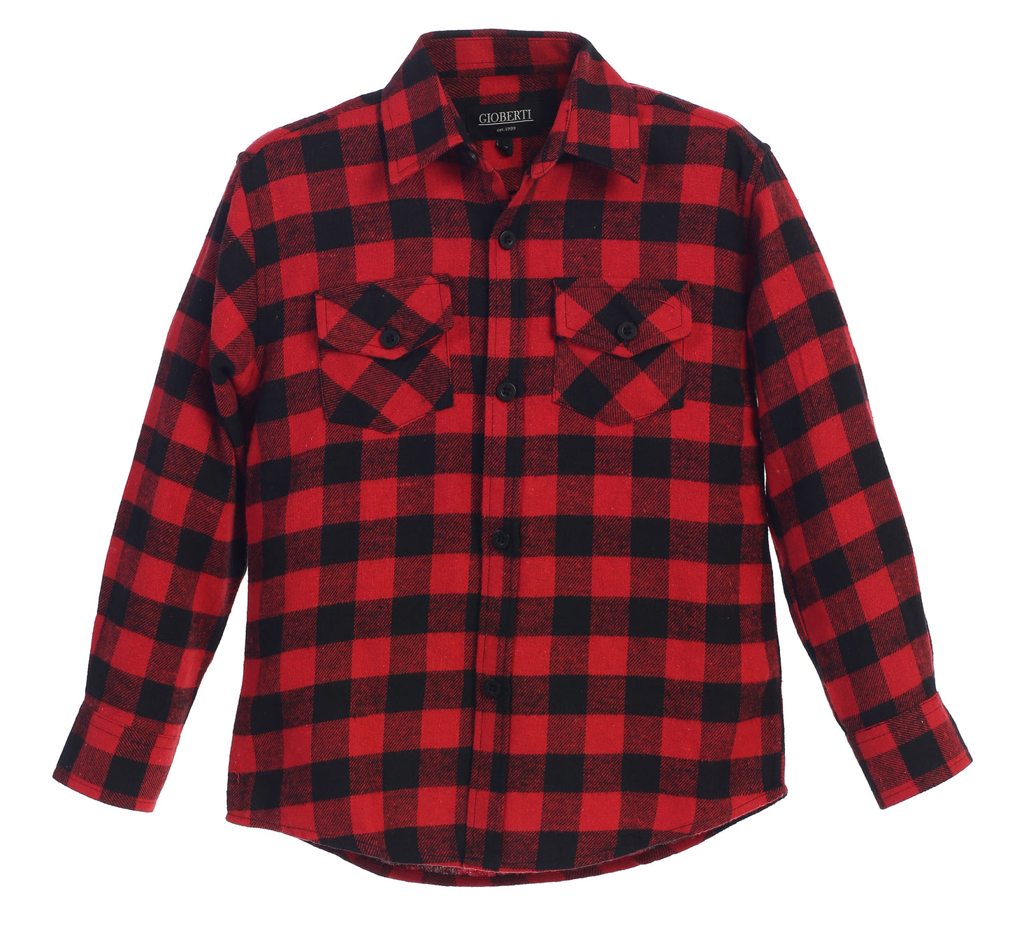 Boy's Long Sleeve Flannel Shirt