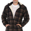 Men's Sherpa Lined Flannel Jacket with Removable Hood