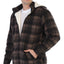 Men's Sherpa Lined Flannel Jacket with Removable Hood