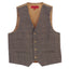 Boys 2 Piece Tweed Plaid Vest and Pants Set